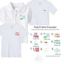 Load image into Gallery viewer, White Short Sleeve Summer Polo OR T-Shirt - Ships by 6/5