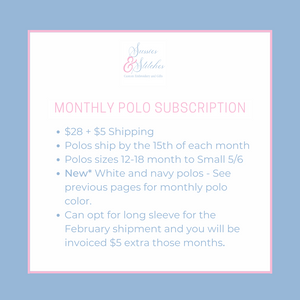 6 Month Polo Subscription (Local Pick Up)